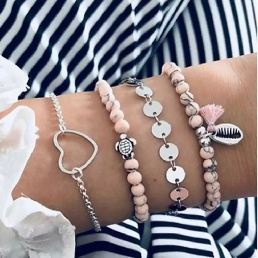 🌺 5Pc Bracelet Set